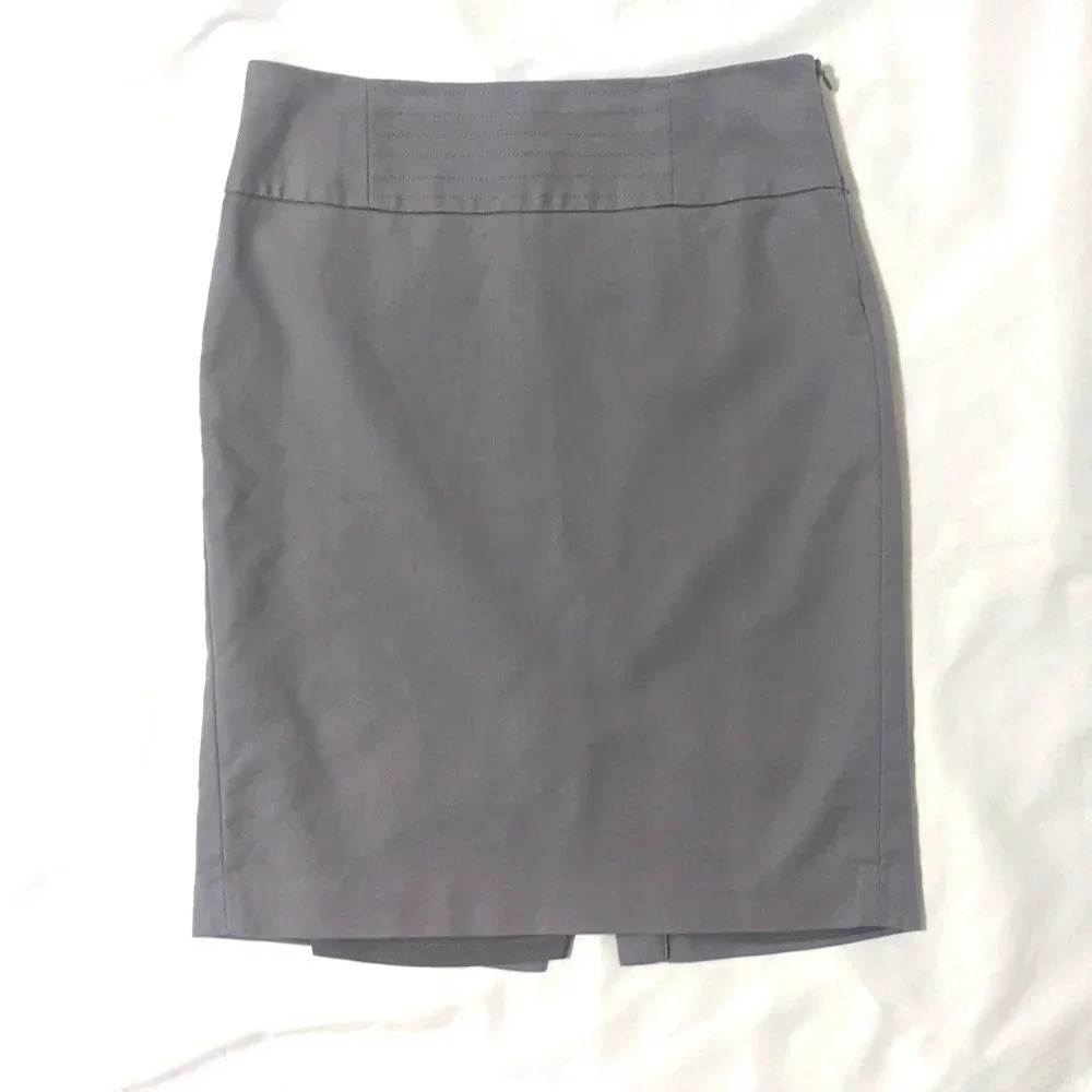 Banana Republic Stretch Pencil Skirt, color Gray, size 0